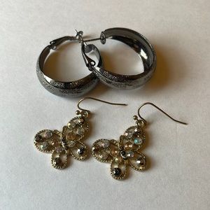 Lot of Two Pairs of Earrings